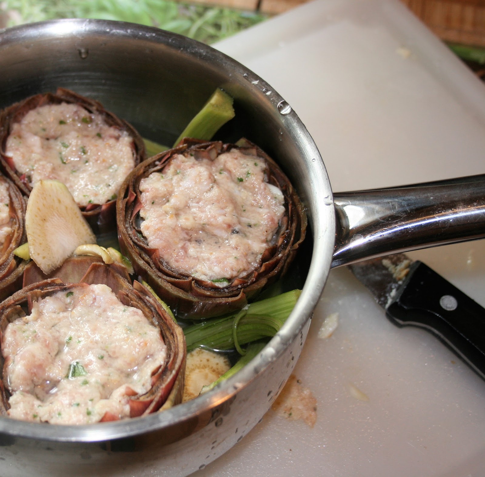 CARCIOFI NEL TEGAME , ANCORA CARCIOFI , DOPO UNA SPLENDIDA GIORNATA IN COLLE VAL D'ELSA