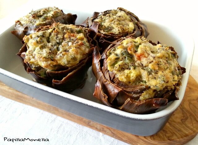 Carciofi ripieni alle verdure primaverili