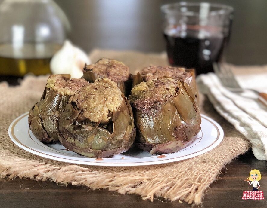 Carciofi ripieni con carne