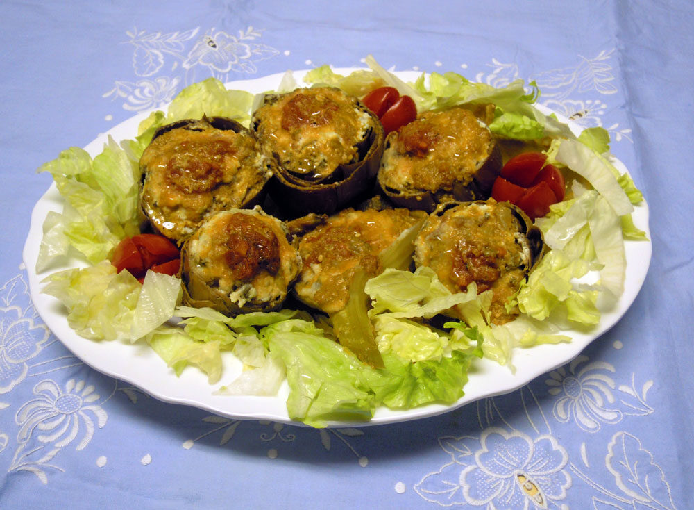 Carciofi  ripieni di magro