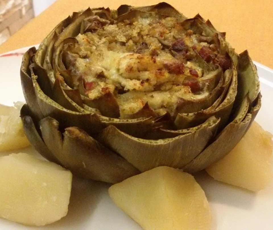 Carciofi ripieni di mollica saporita