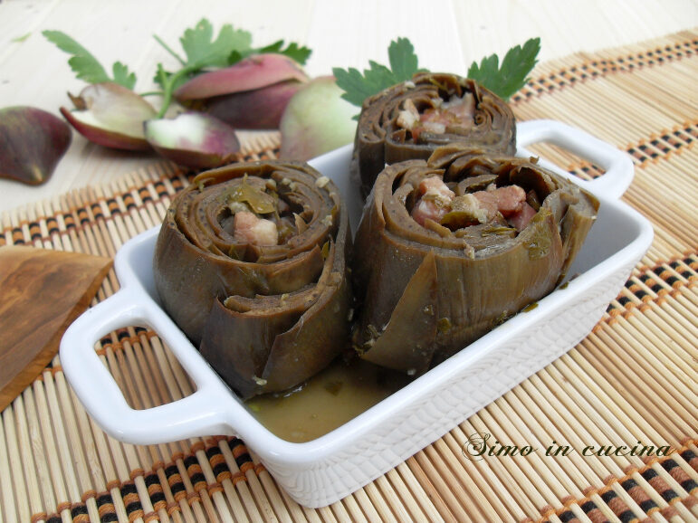 Carciofi   ripieni di pancetta