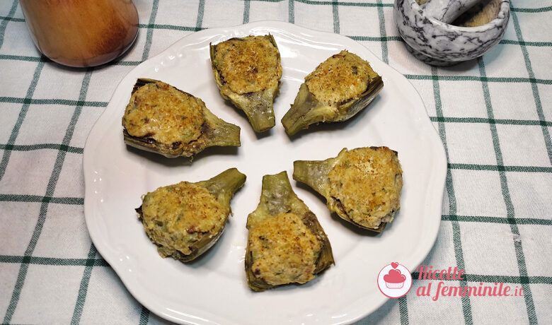 Carciofi ripieni di tonno e ricotta