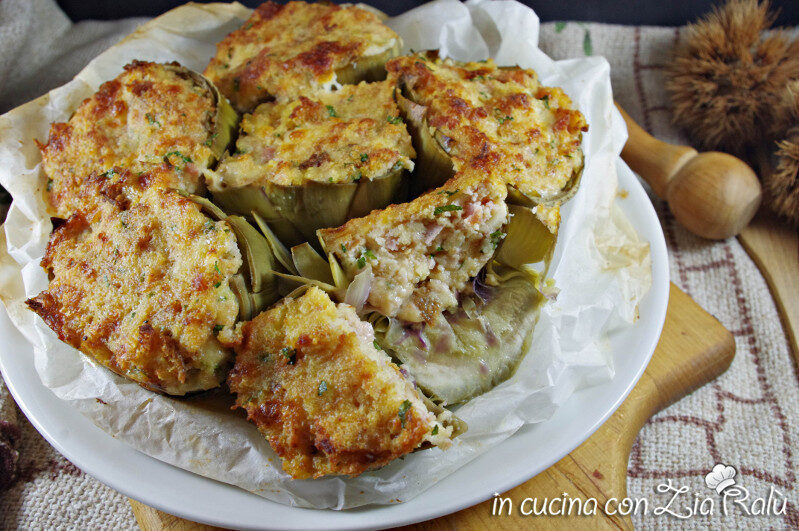 Carciofi ripieni gratinati