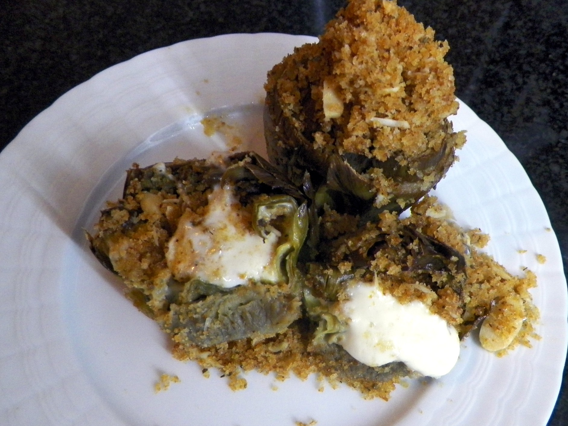 Carciofi ripieni gratinati