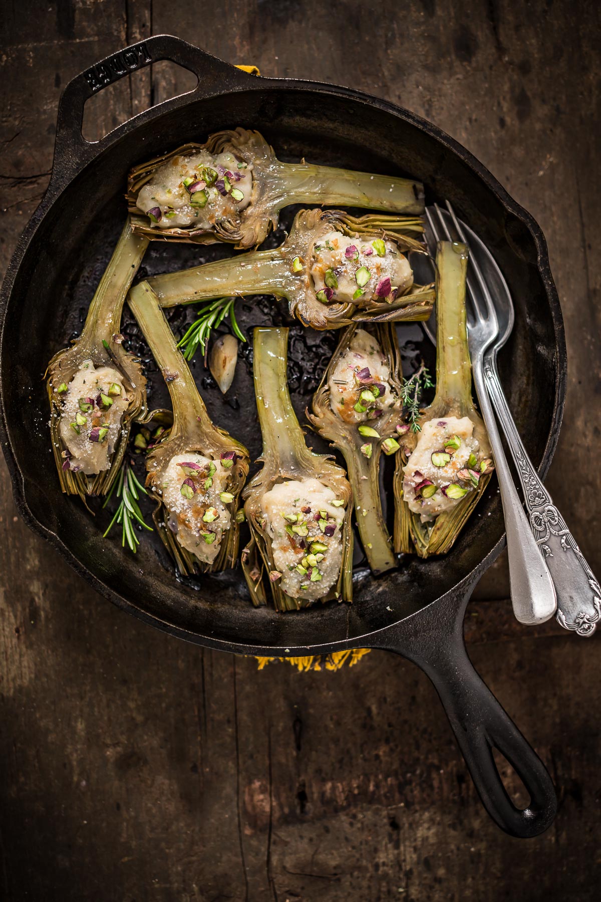 Carciofi ripieni vegan al forno – senza glutine