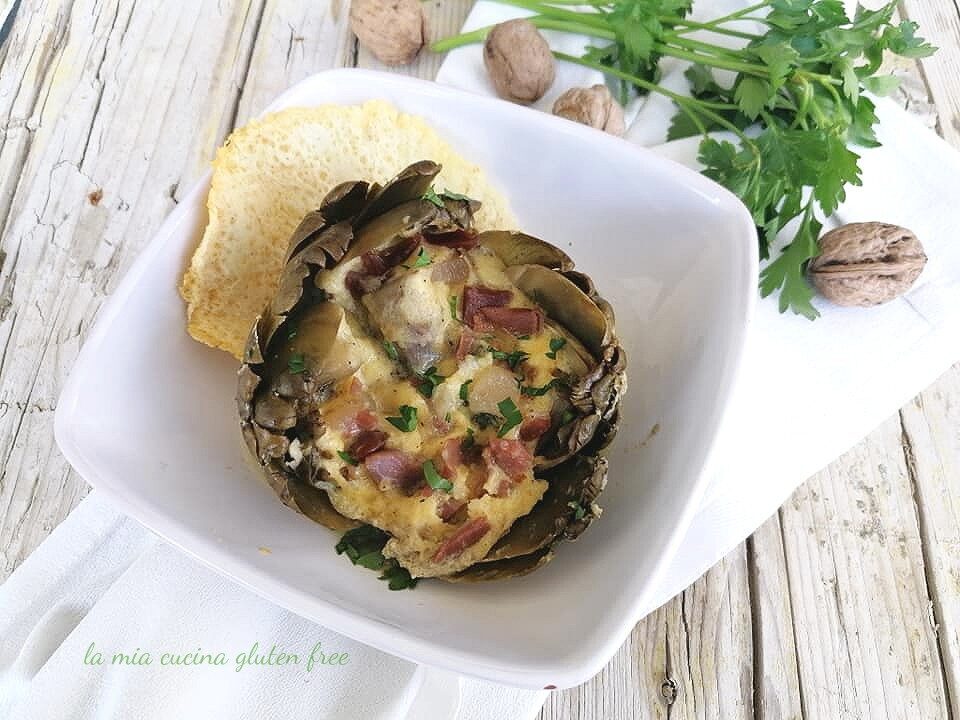 Carciofo ripieno di frittata