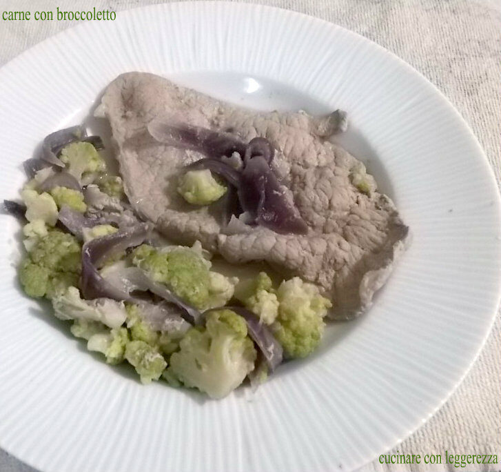 Carne con broccoletto