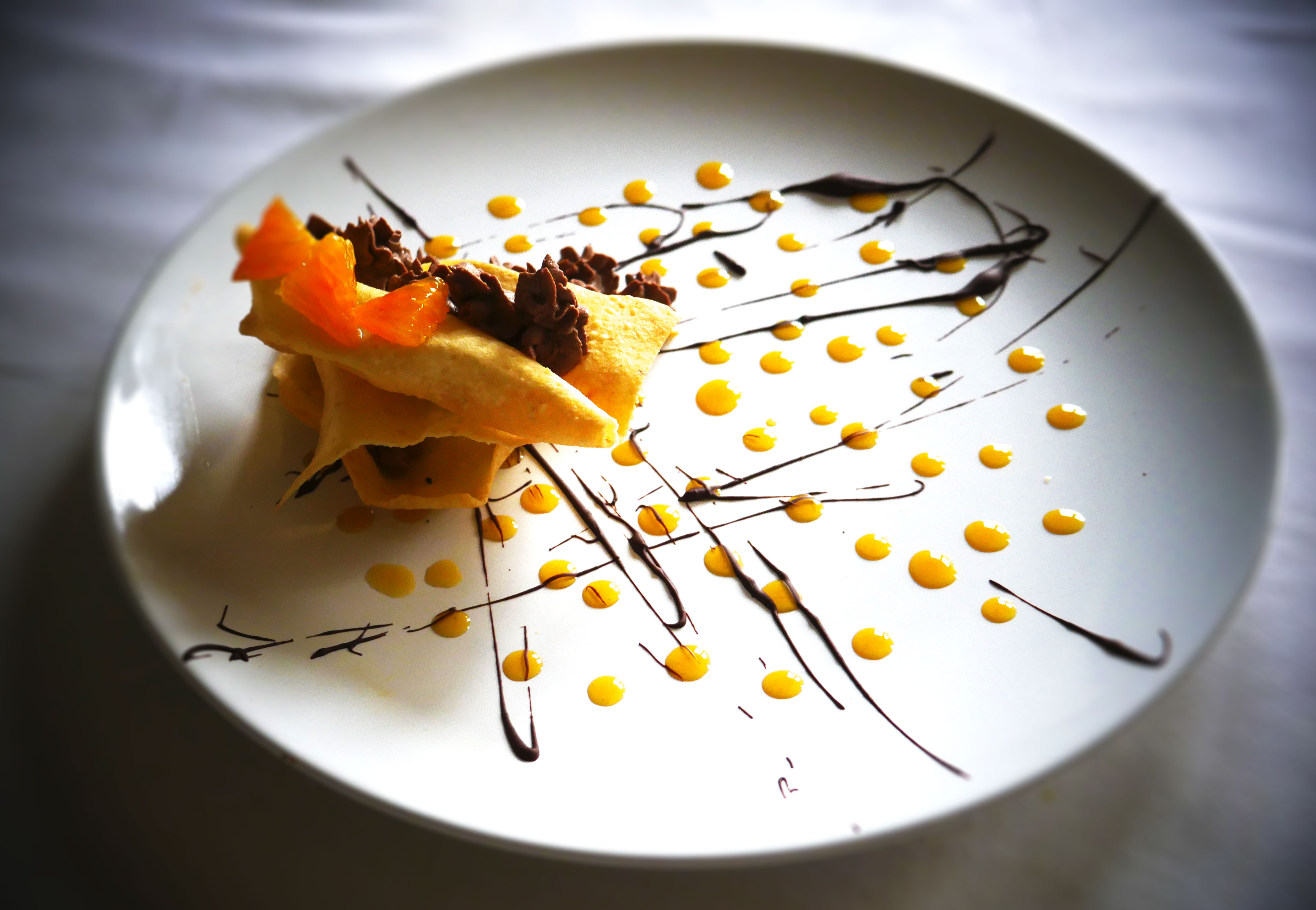 Carnevale in arrivo, vegan frappe con mousse di cioccolato e arancio!!!