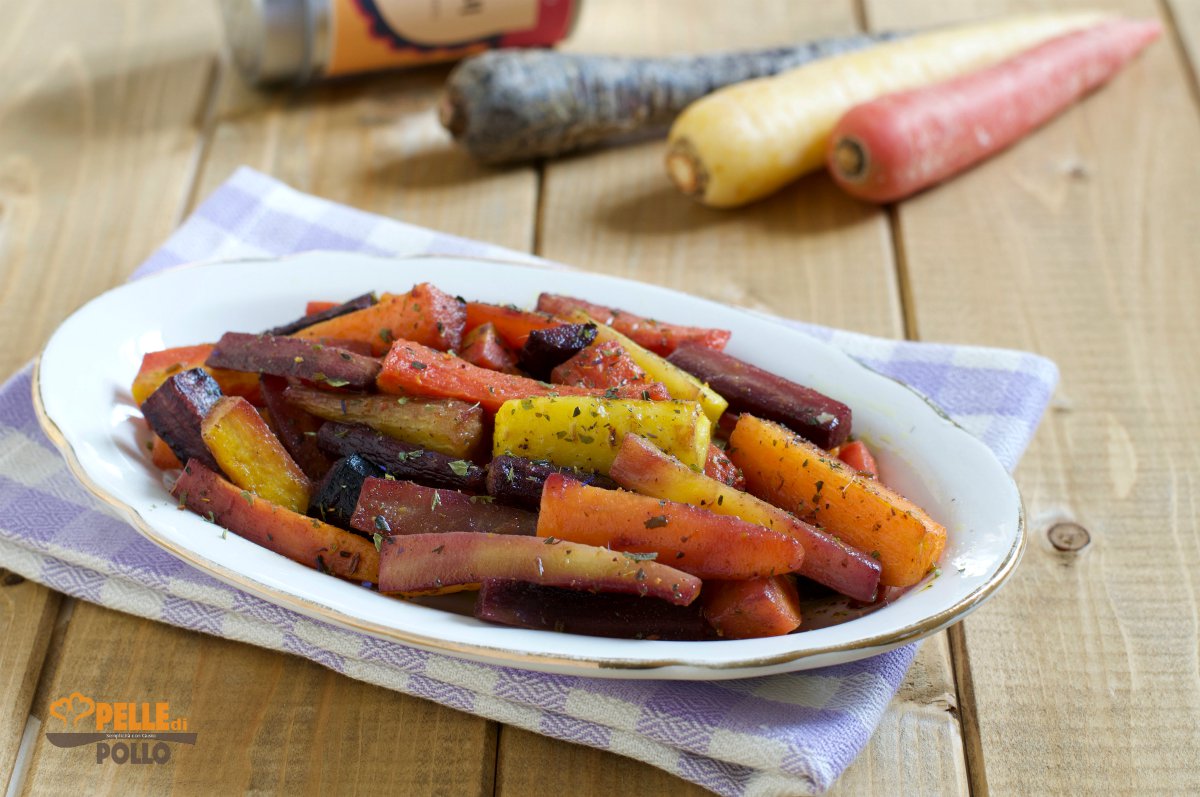 Carote al curry cotte al forno