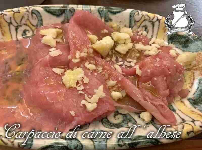 Carpaccio di carne all’albese
