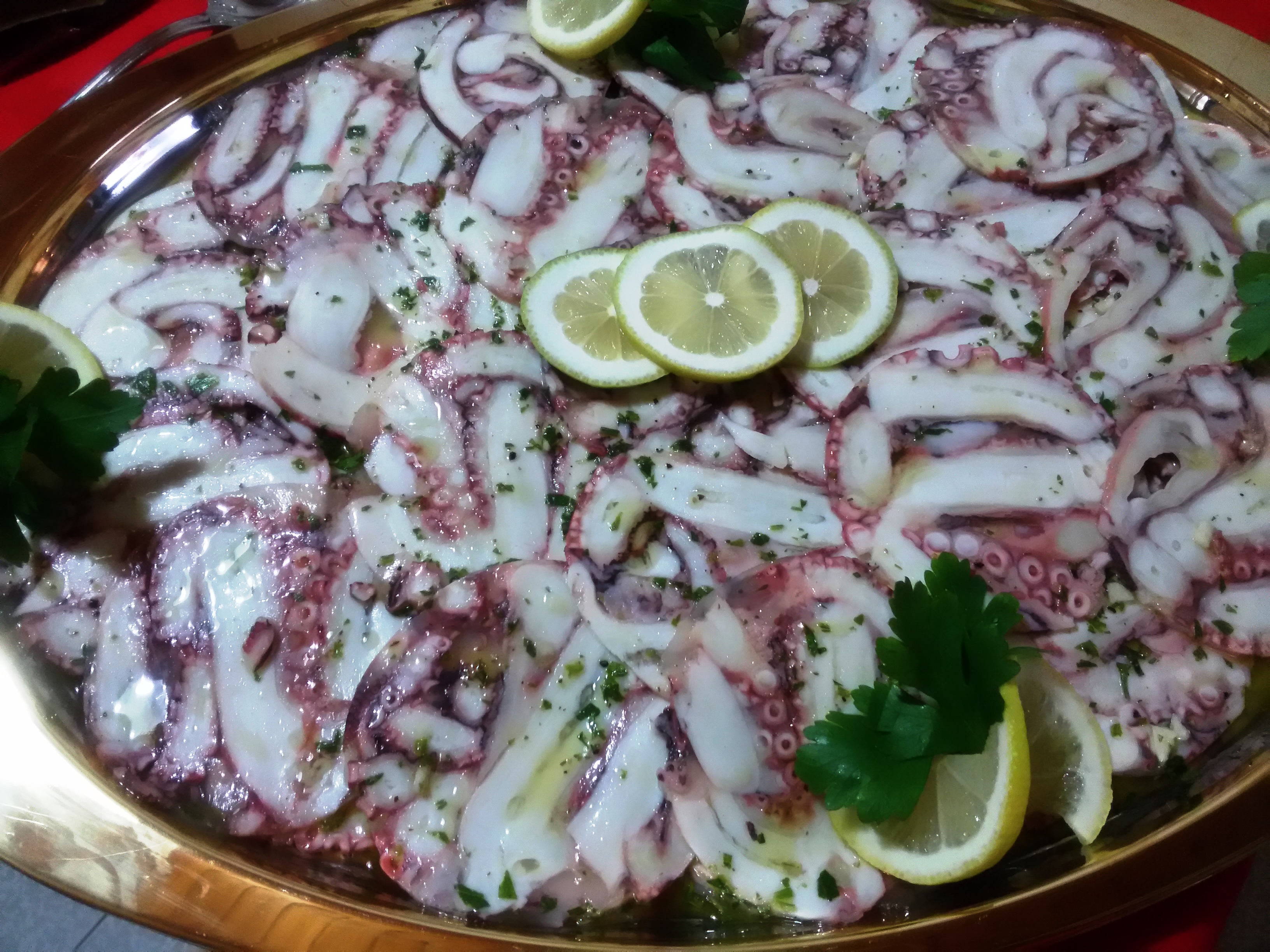 Carpaccio di polpo