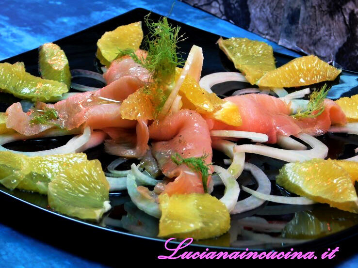 Carpaccio di salmone affumicato