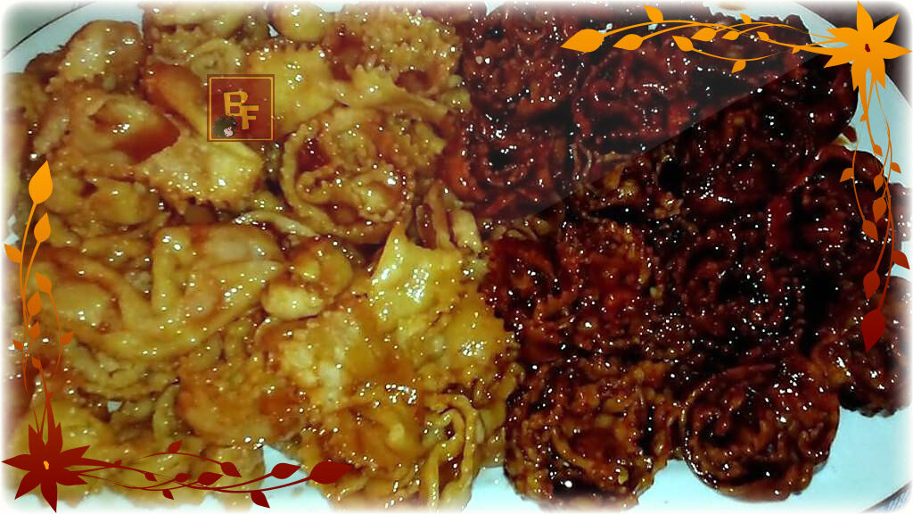 Cartellate con vincotto e con miele