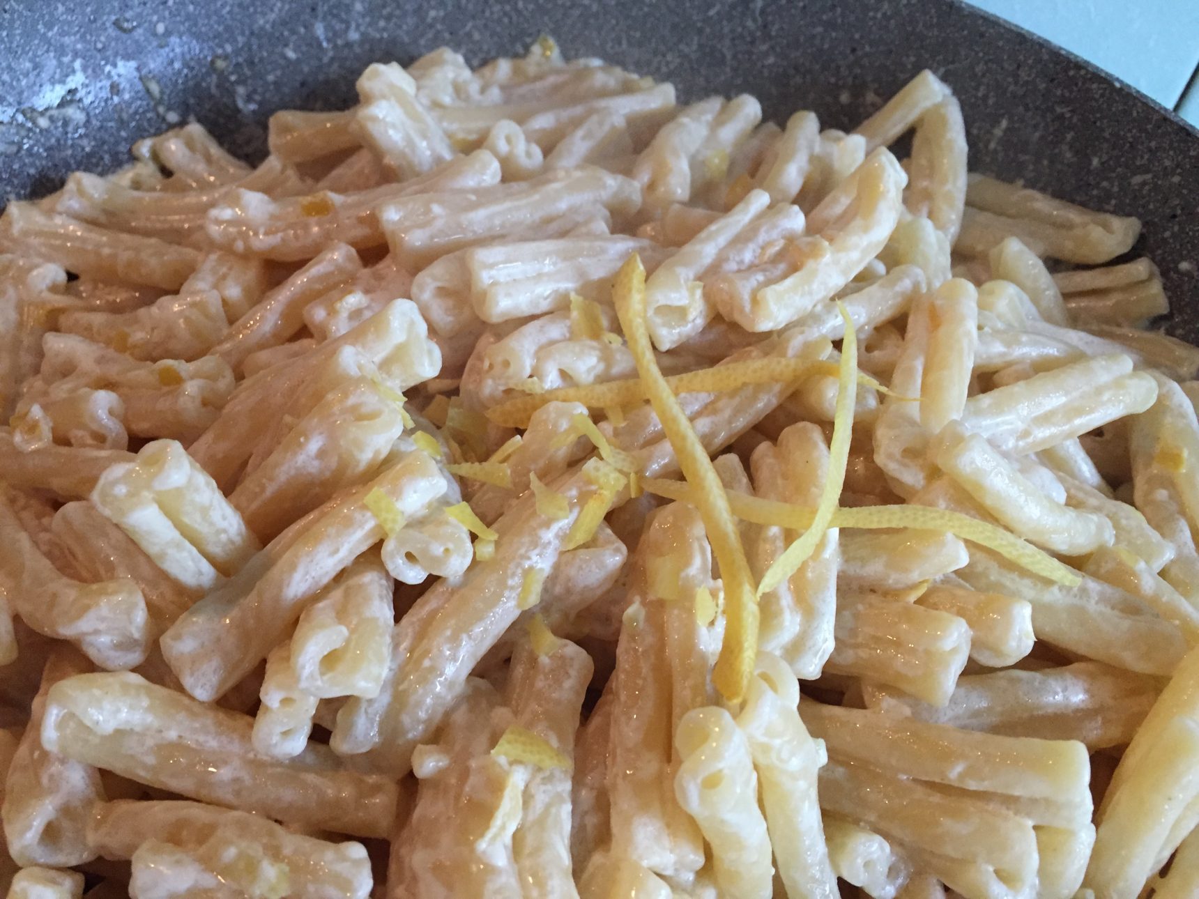 Casarecce saporite panna e limone