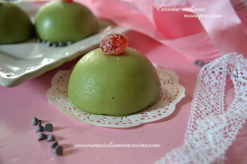 Cassata siciliana monoporzione