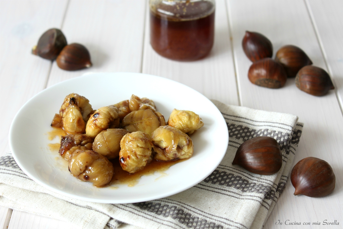 Castagne al burro e miele