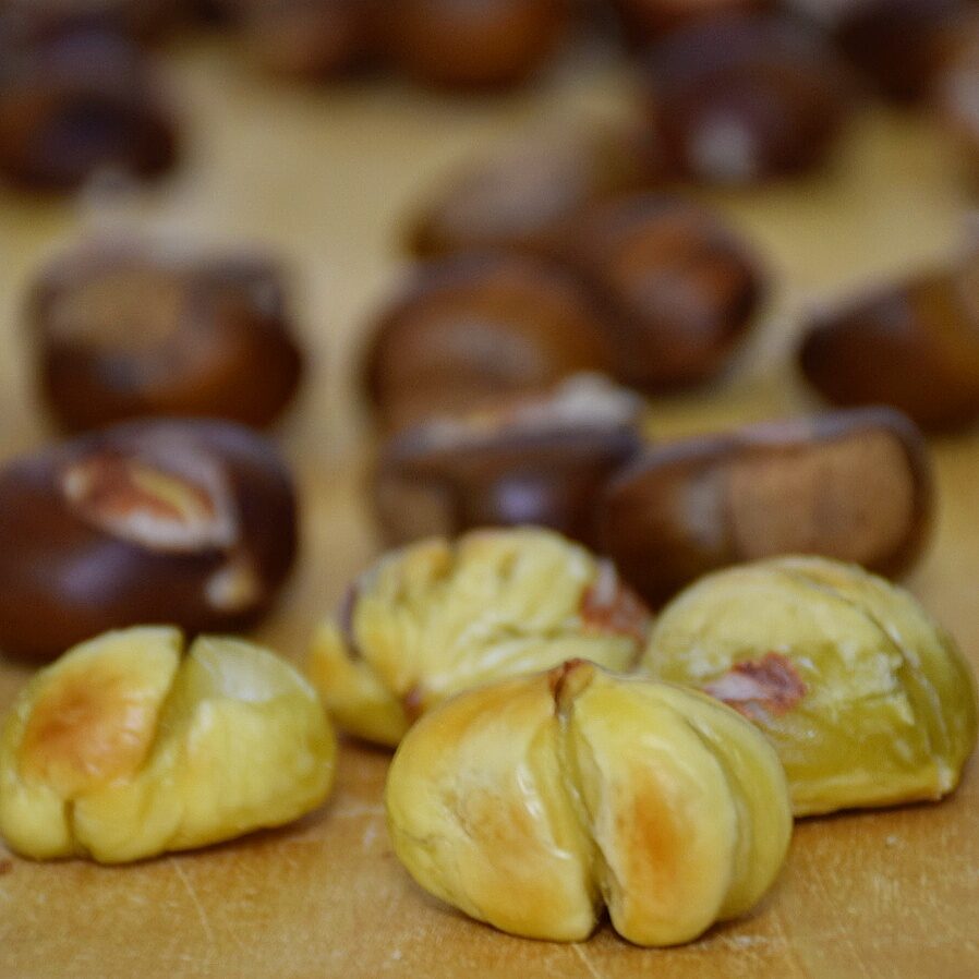 Castagne al forno fatte in casa