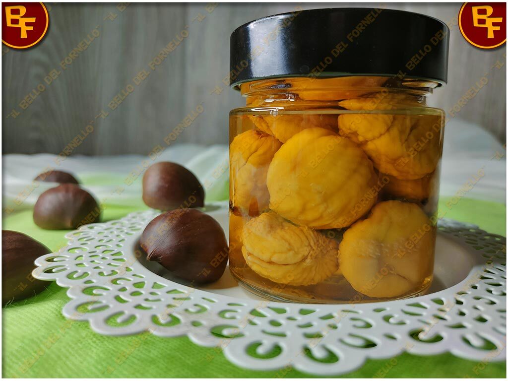 Castagne arrostite sciroppate