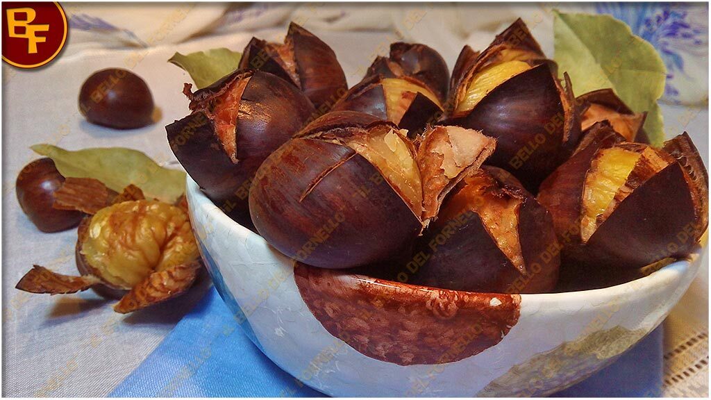 Castagne bollite con alloro