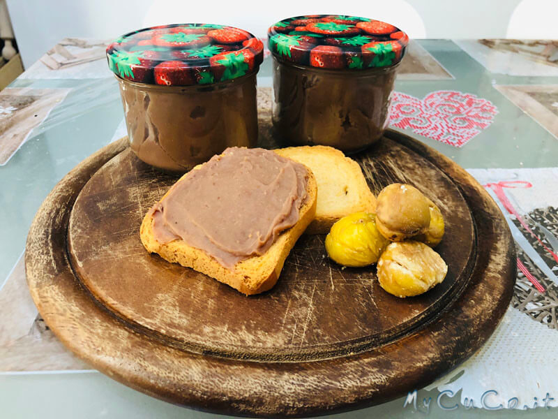 Castagne o marroni cotti al vapore e crema di castagne col cuco moulinex