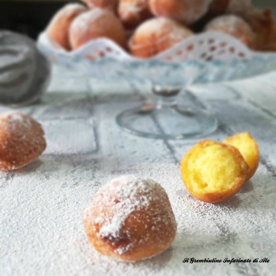 Castagnole al cucchiaio con la ricotta