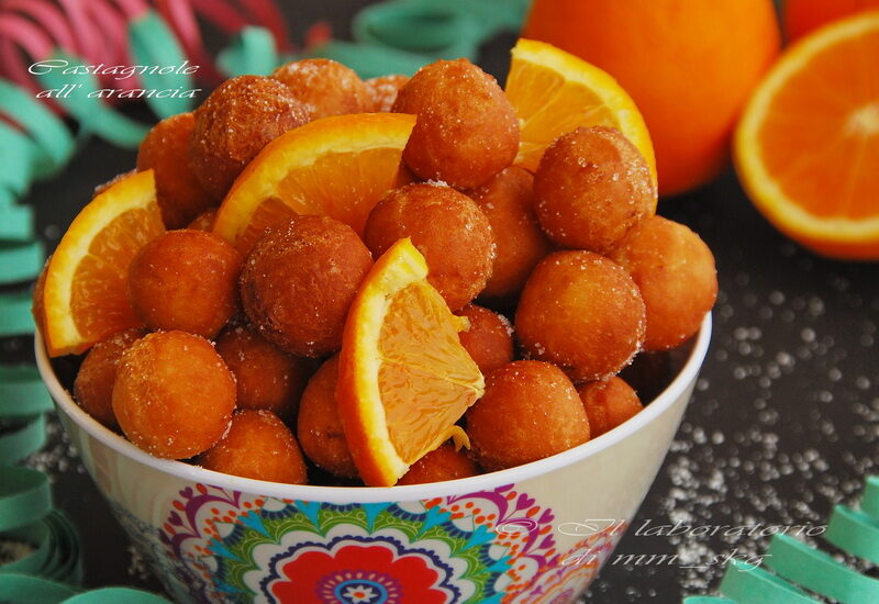 Castagnole all’ arancia e mascarpone