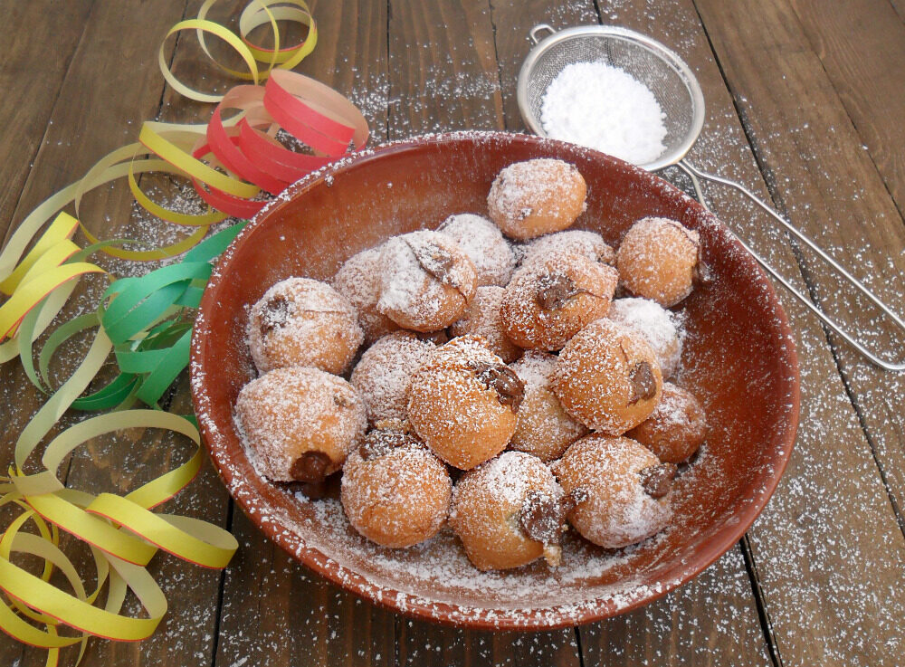Castagnole alla nutella