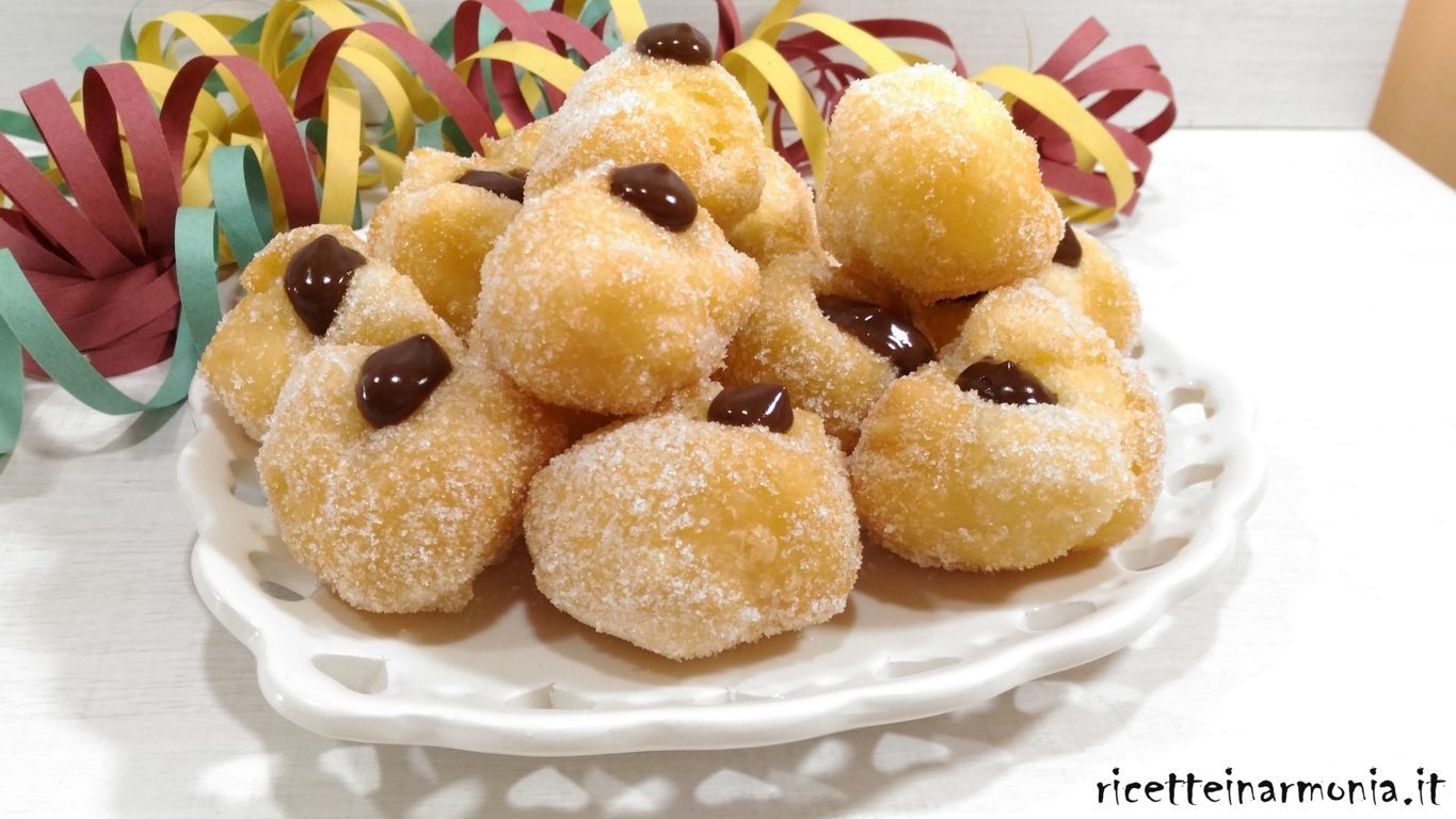 Castagnole alla nutella