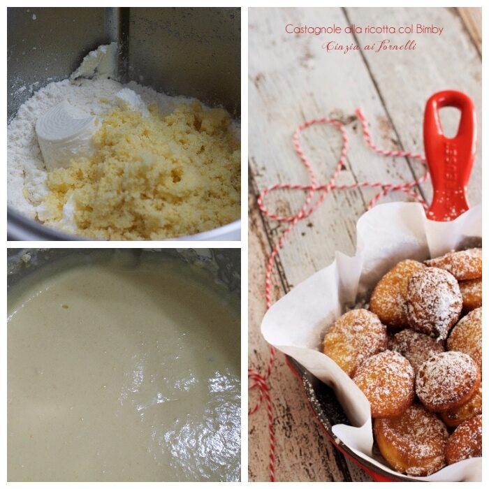 Castagnole alla ricotta col bimby