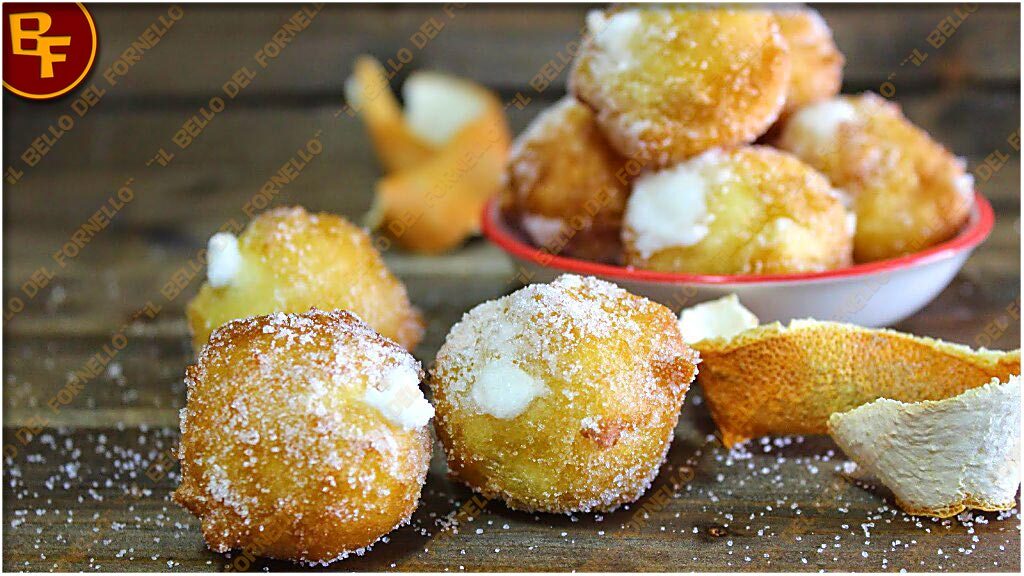 Castagnole con crema pasticcera