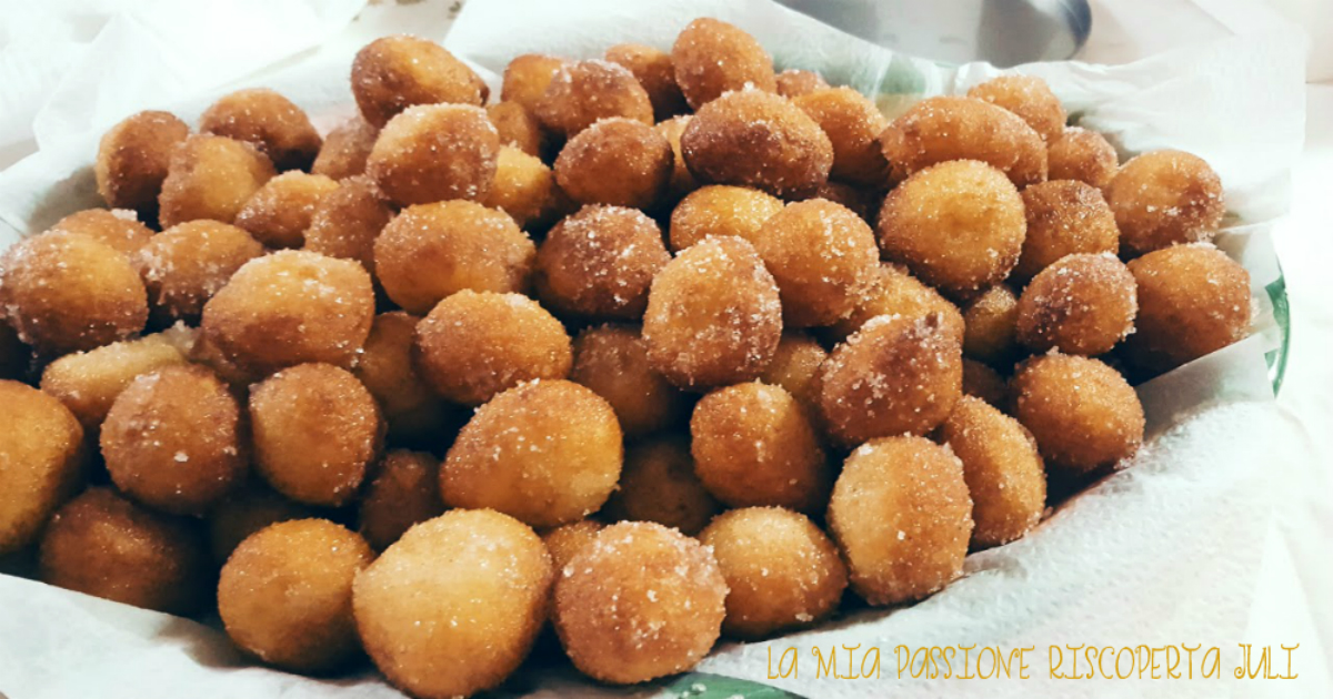 Castagnole con ricotta sofficissime