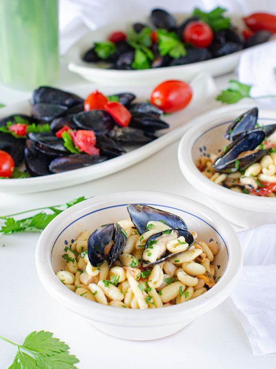 Cavatelli con cozze e fagioli ricetta pugliese