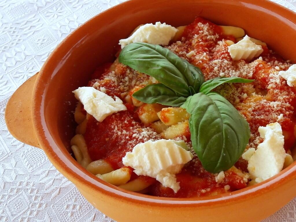 Cavatelli freschi con ricotta e pomodoro!