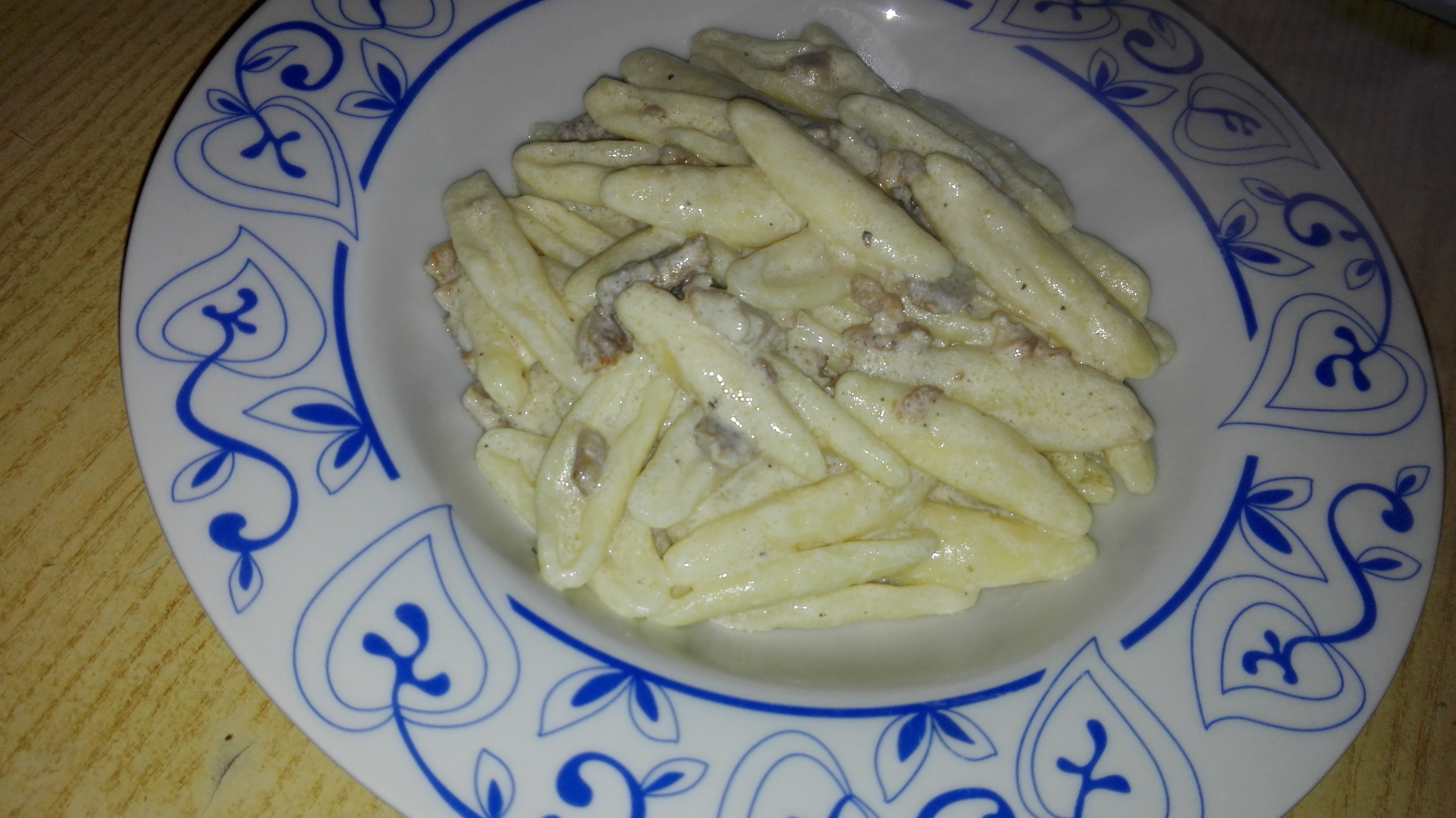 Cavatelli panna e pancetta