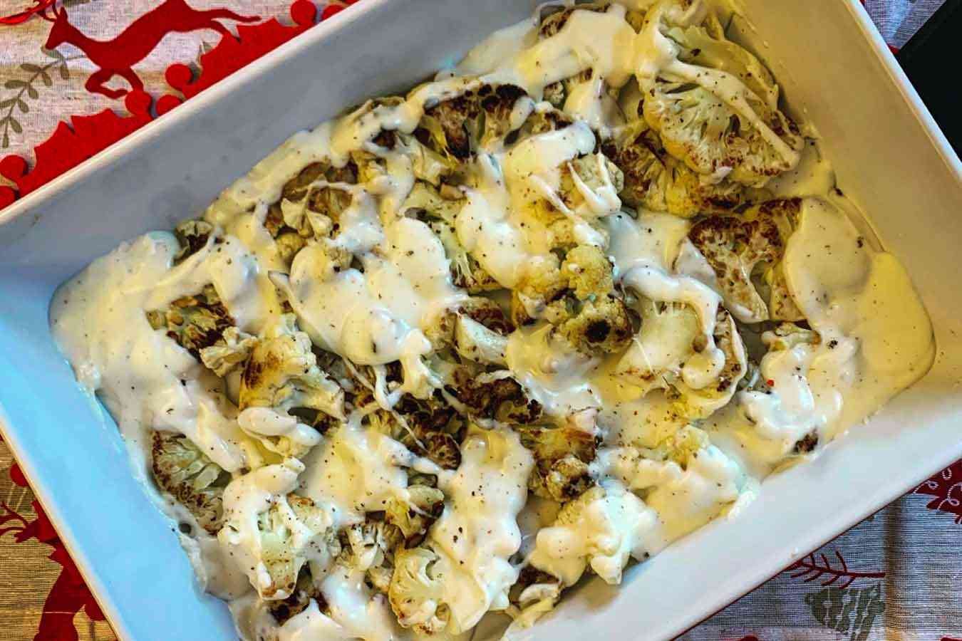 Cavolfiore arrostito con besciamella