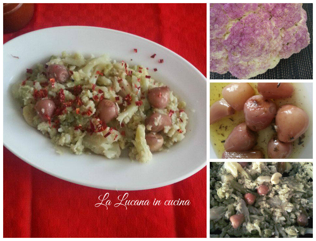 Cavolfiore con lampascioni e cruschi