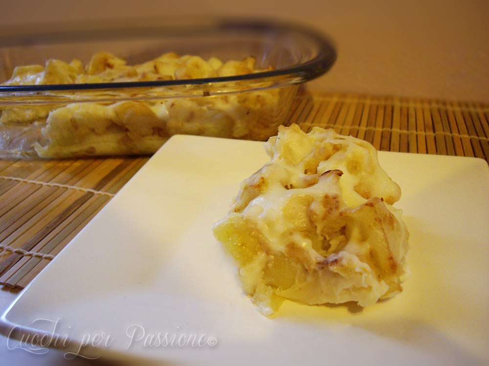 Cavolfiore e patate gratinati con besciamella