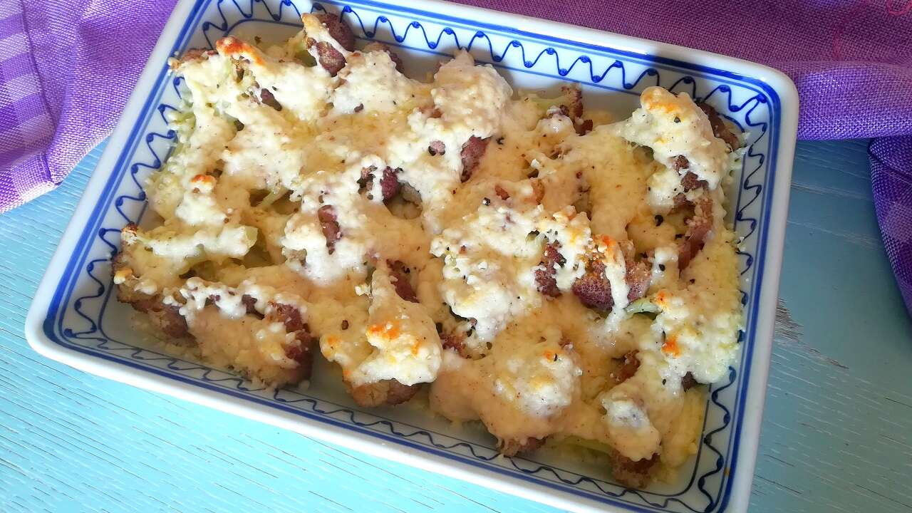 Cavolfiore gratinato bimby al formaggio