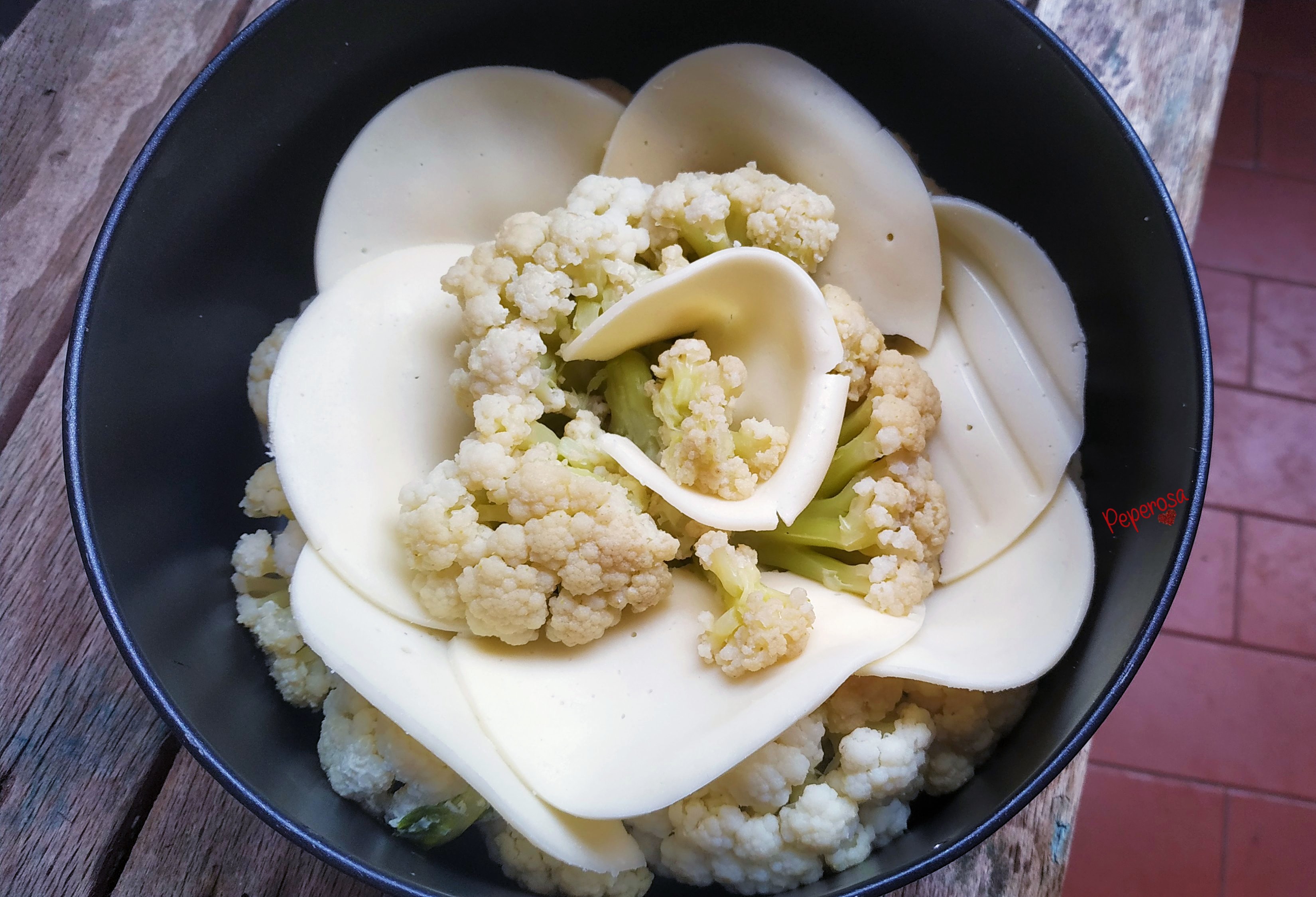 Cavolfiore gratinato in friggitrice ad aria