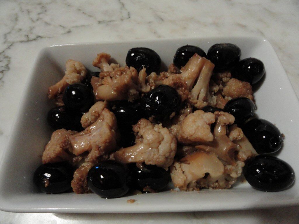 Cavolfiore soffocato con olive