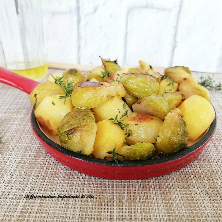 Cavolini al forno con patate novelle