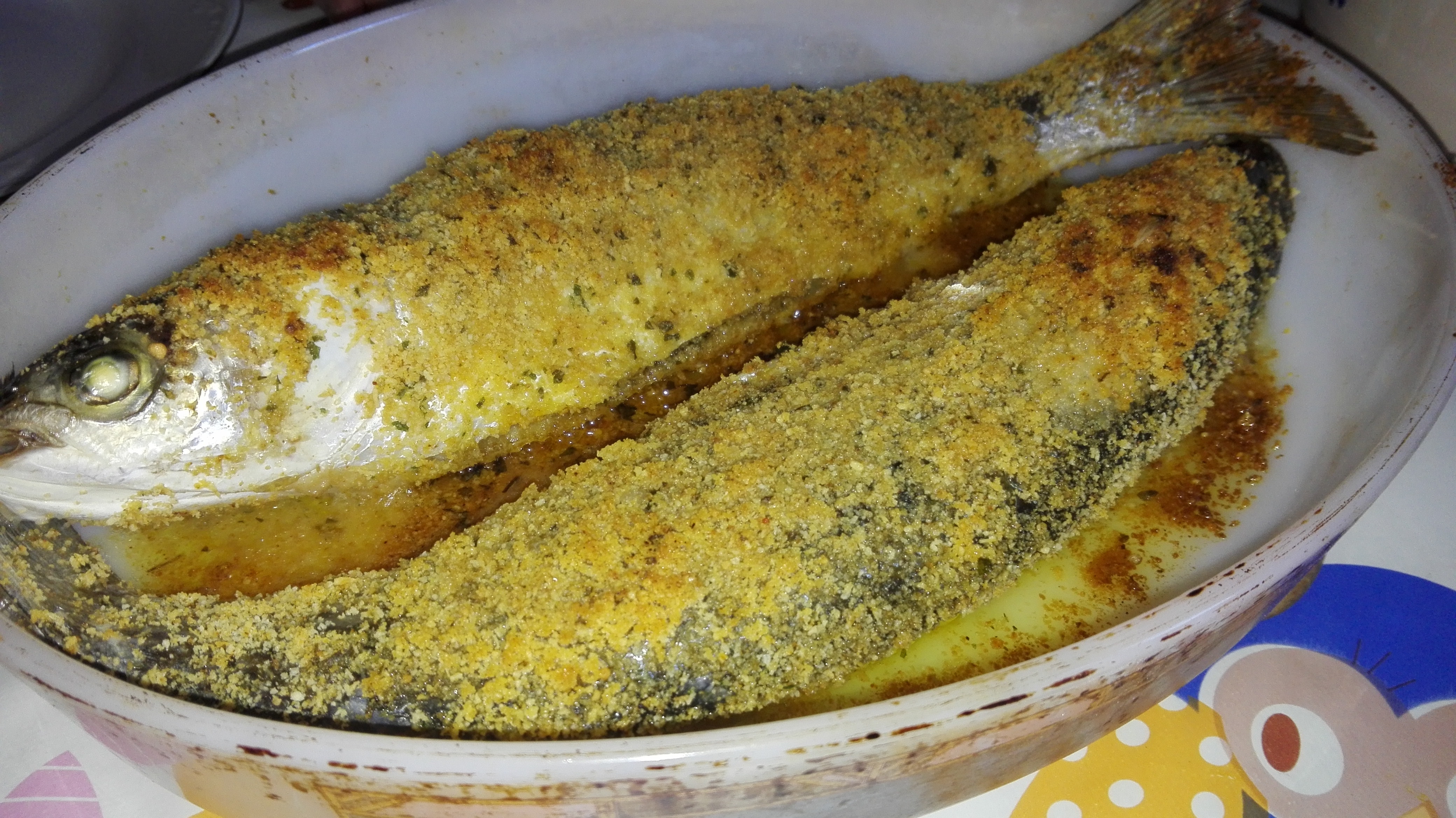 Cefali gratinati al forno