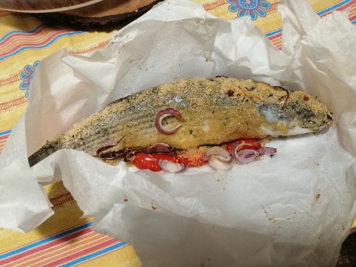 Cefalo al cartoccio
