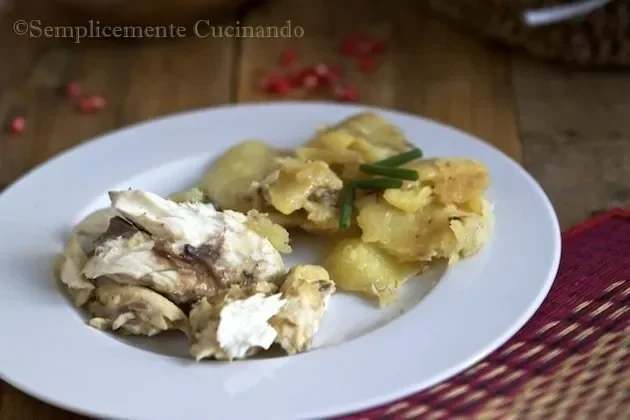 Cefalo al forno con patate