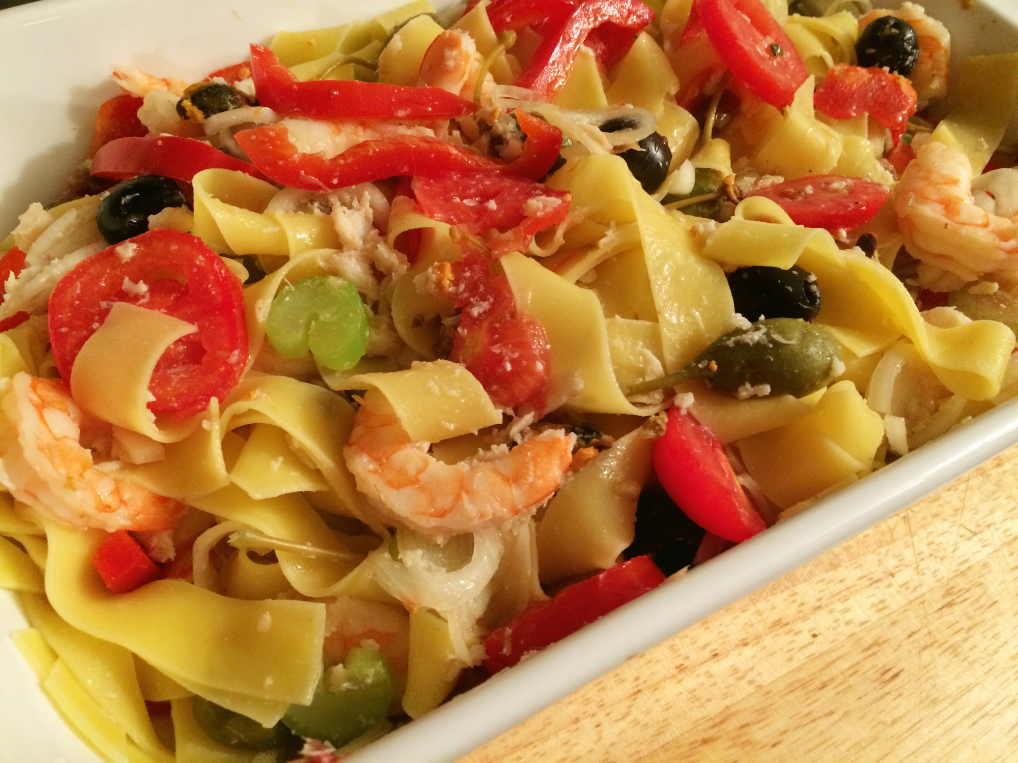 #celafaccioincucina tagliatelle di pesce saporitissime