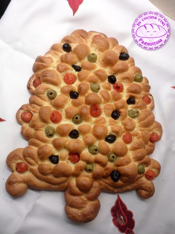 Centrotavola natalizio di panbrioche