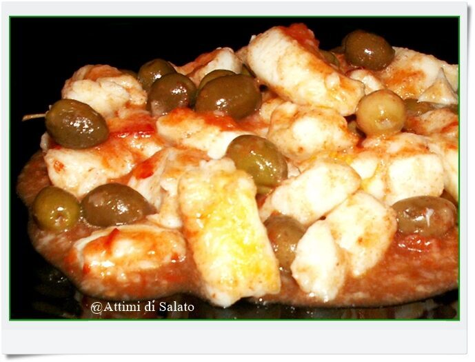 Cernia in umido con olive