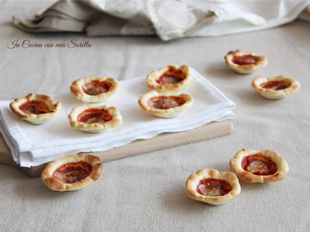 Cestini alla pizzaiola – finger food veloce
