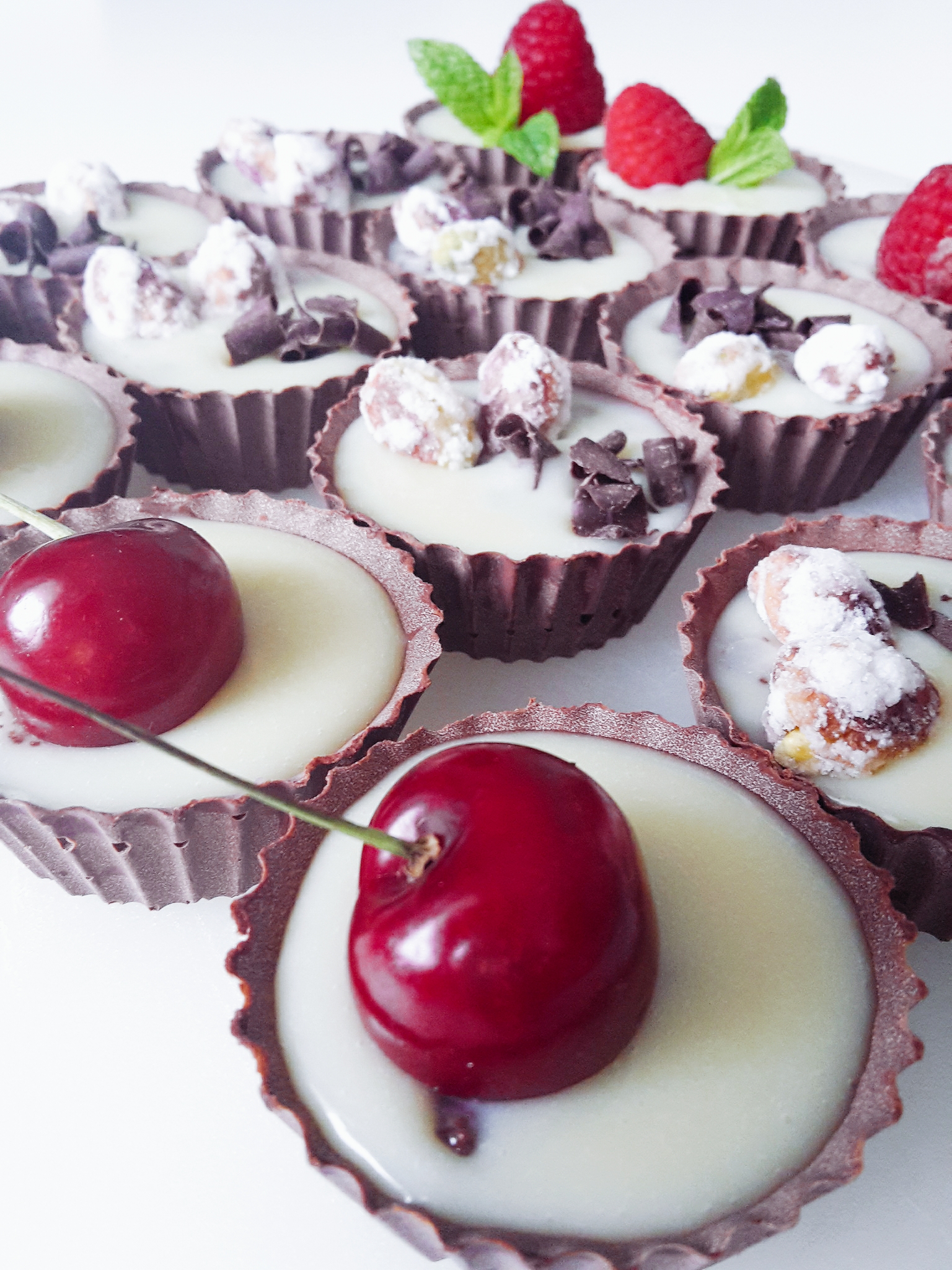 Cestini di cioccolato e….frutta!